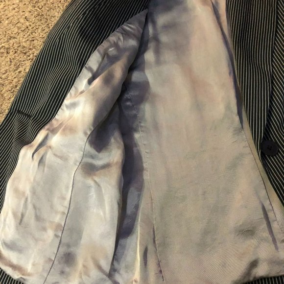 Anne Klein Blazer Womens 10 Used Pinstripe - Picture 13 of 16